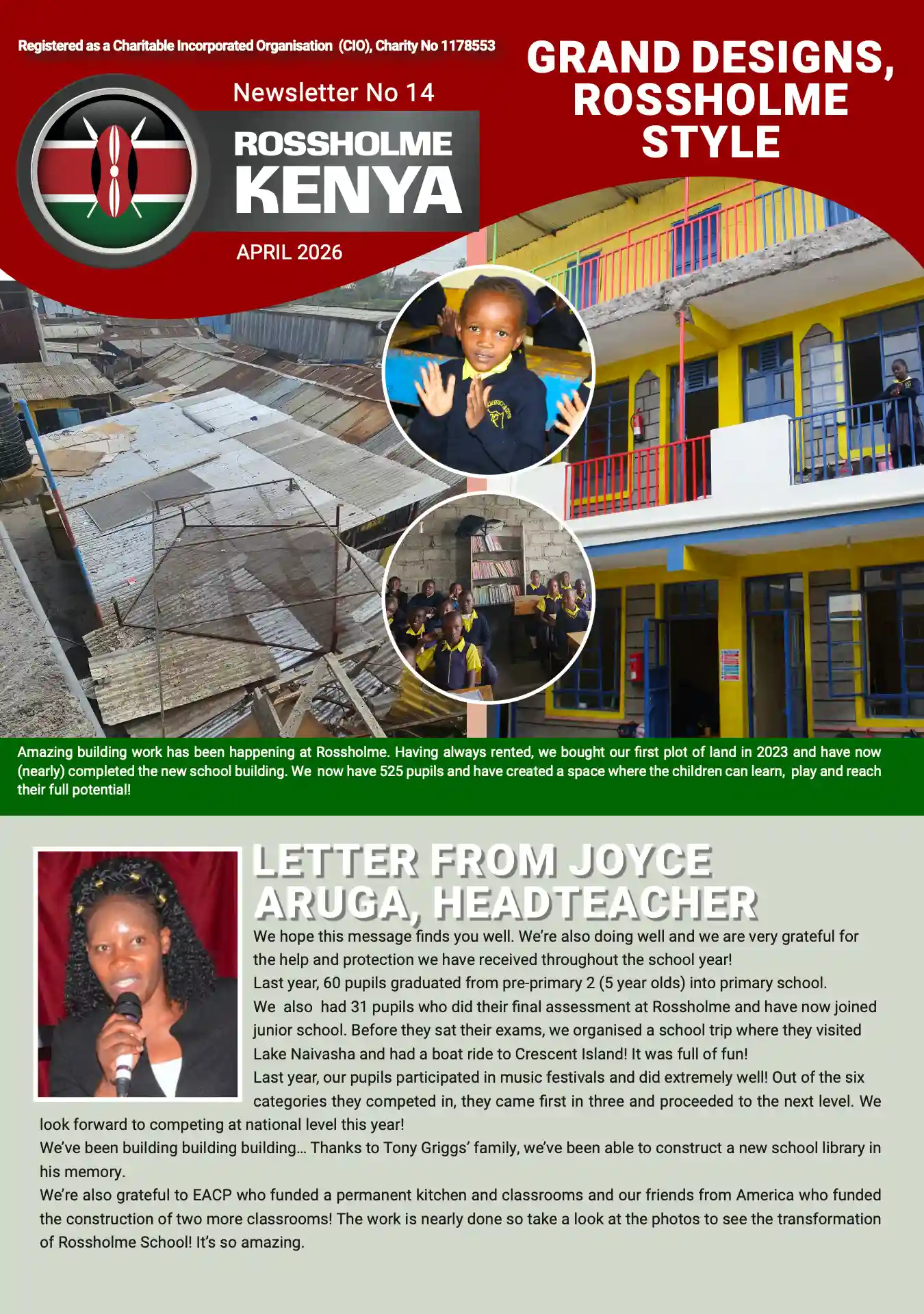 Cover of the latest newsletter, issue 14
