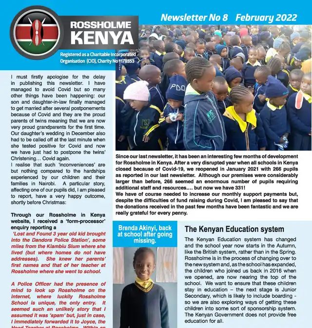 Cover of Newsletter issue 8